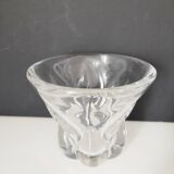 Val Saint Lambert crystal vase, signed