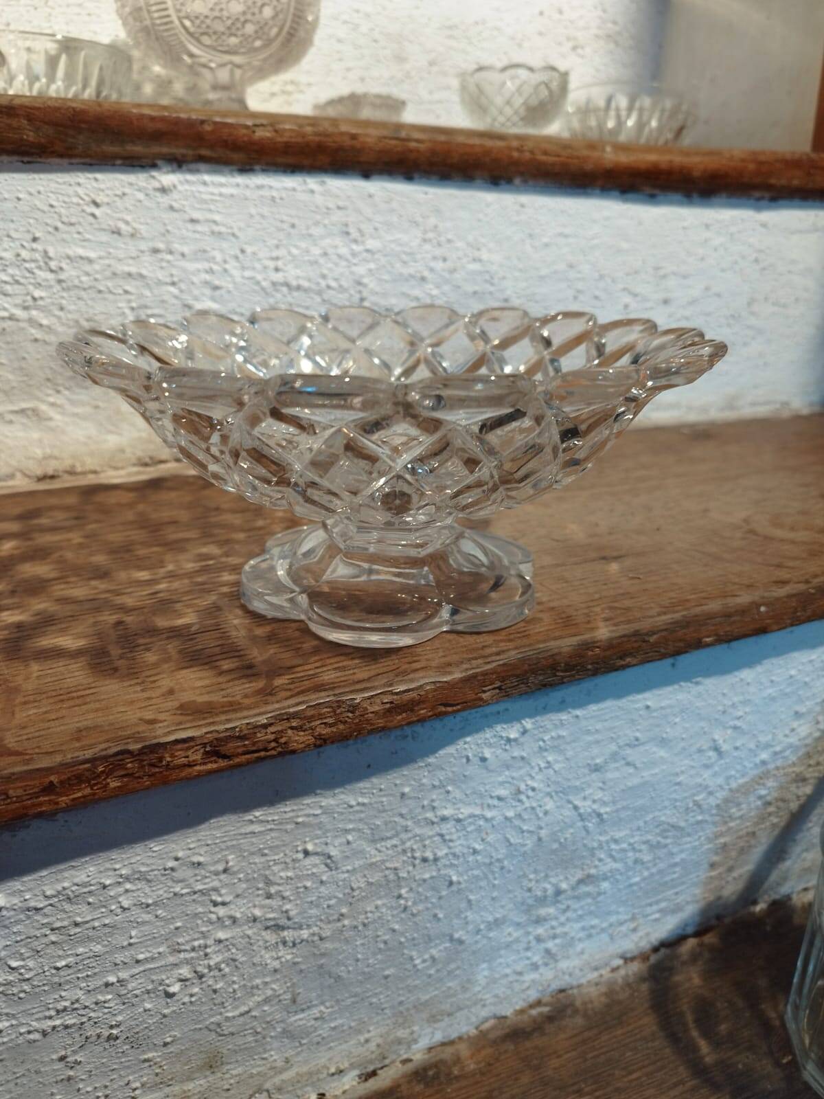 Antique Baccarat crystal fruit bowl