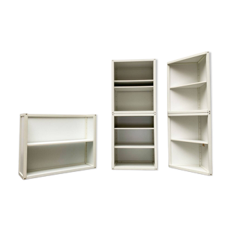 Postmodern profile systems Cabinets and shelves by Elmar Flötotto for Flötotto, Germany, 1980s, set of 5