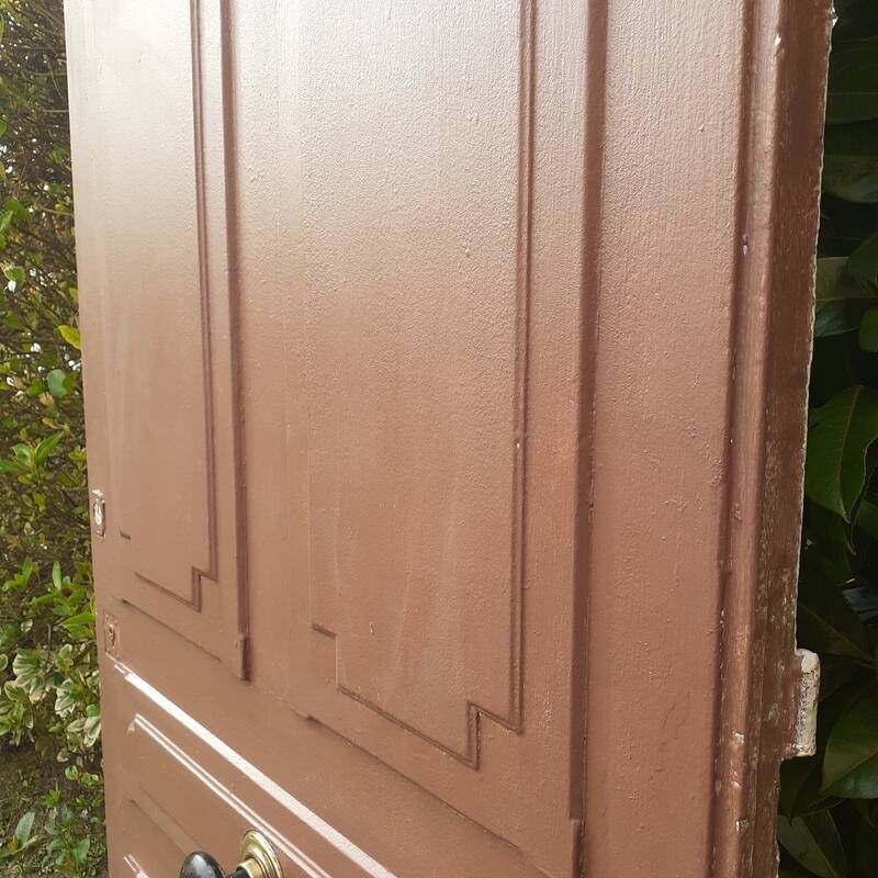 Old exterior entrance door solid H225xW86cm solid wood