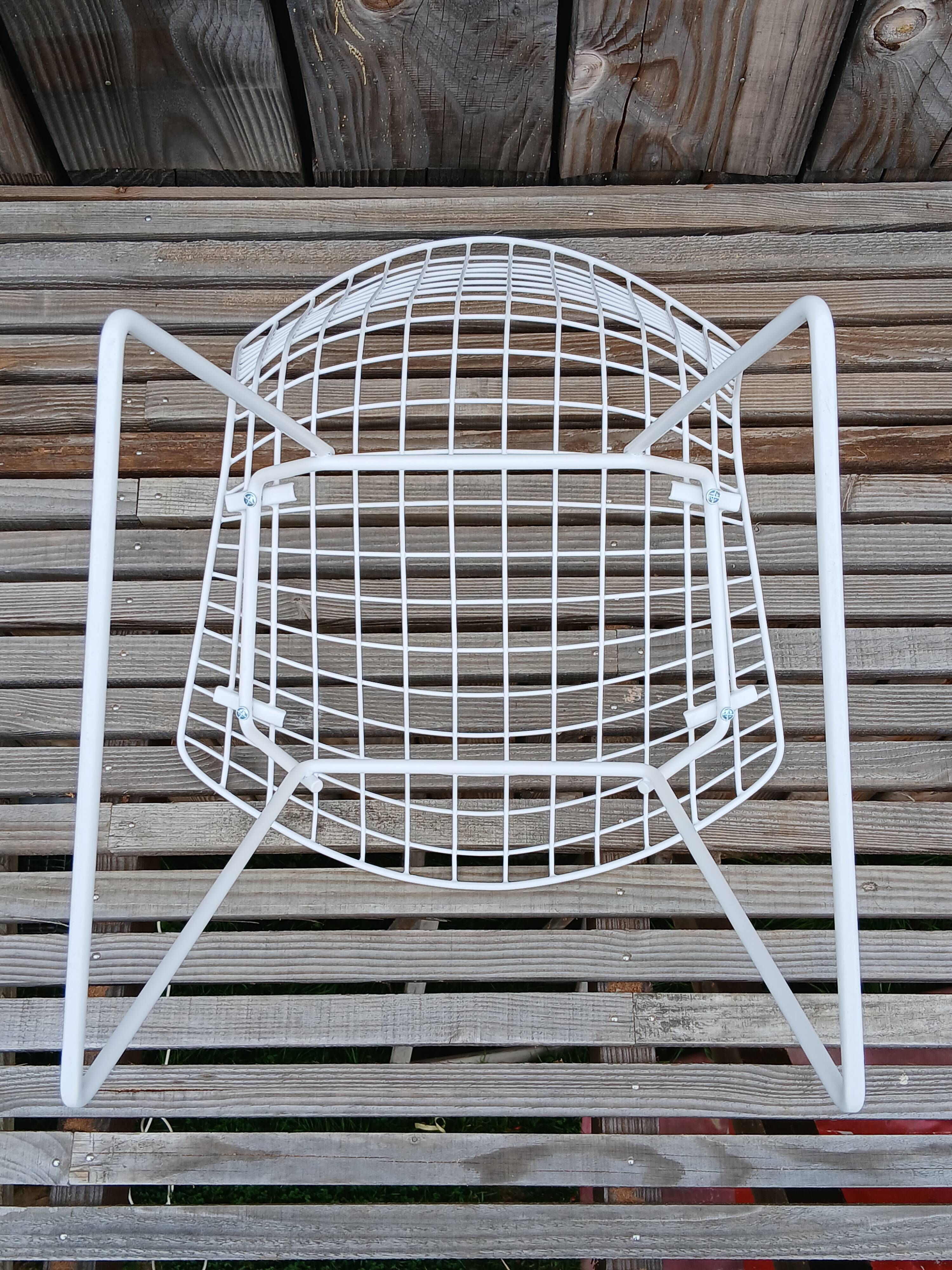 Harry Bertoia Wire Chair, restored vintage Knoll edition