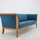 Canapé trois places Frits Henningsen en acajou des années 1940, Danemark