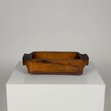 Imposing storage compartment in carved solid wood, Auvergne, early 20th century