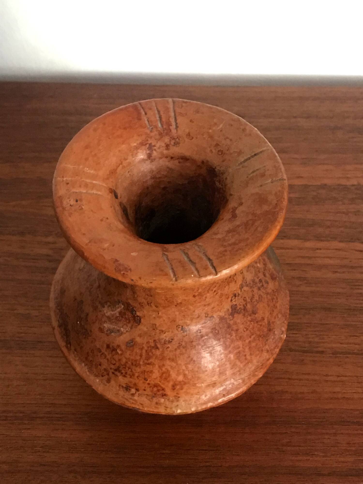 Handcrafted terracotta vase