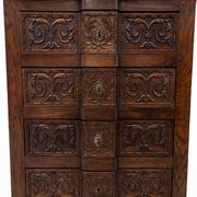 Narrow chest of drawers, France, ca. 1890.