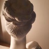 Female bust sculpture plaster