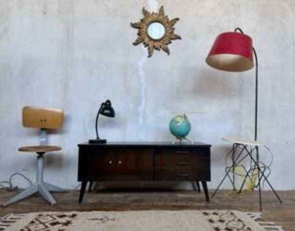 Enfilade vintage en bois / meuble télé tv hifi