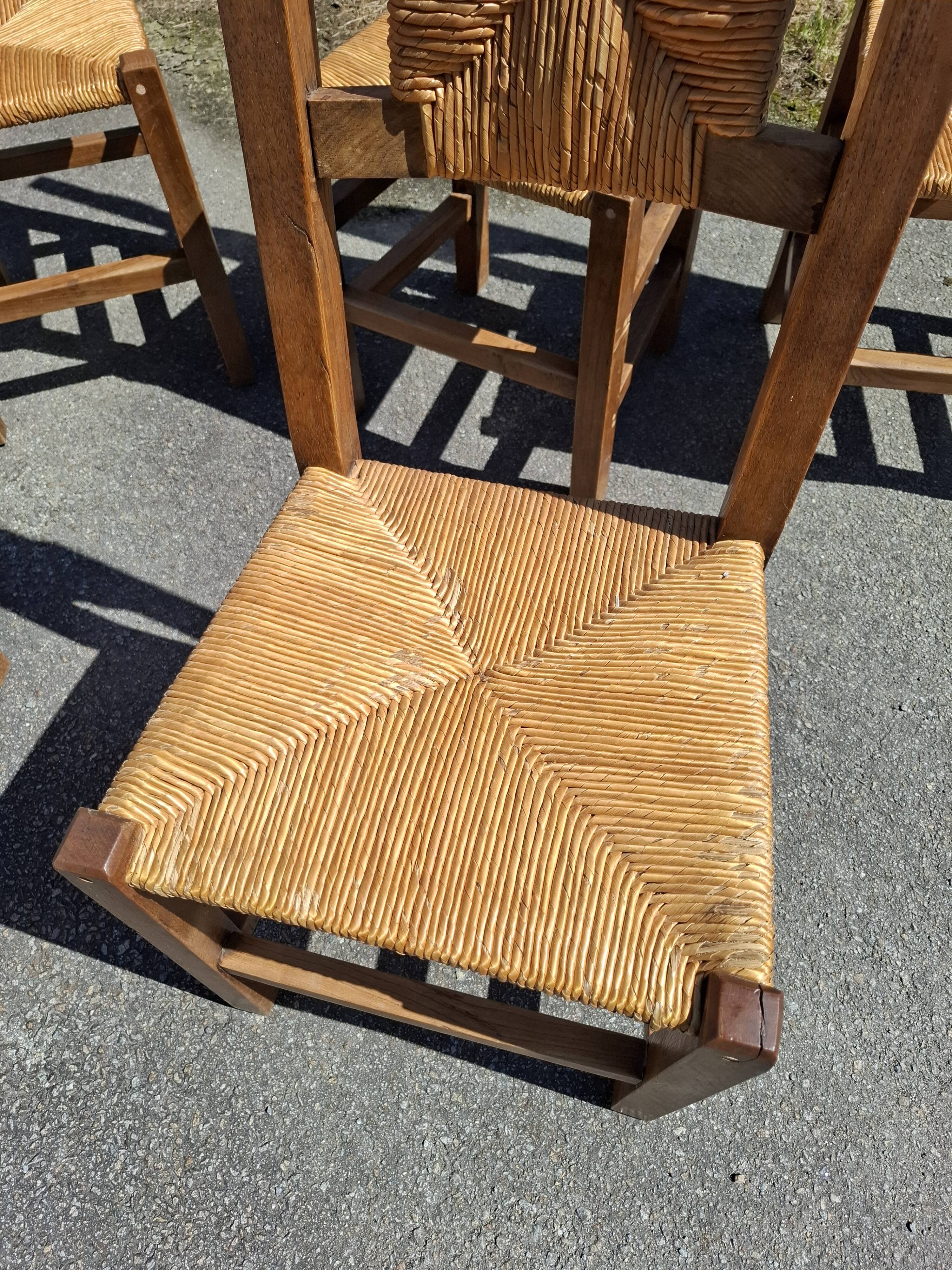 6 Perriand style chairs