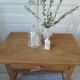 Coffee table made from a vintage solid oak table.