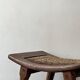Stool / side table in wood and rope, France 1950