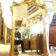 79 x 128 cm wooden fireplace mirror