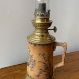 Ceramic and copper oil lamp