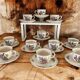 Service de tasses à café anciennes  en faïence de Villeroy & Boch