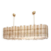 Chandelier en verre de Murano Tropical Gold italien moderne par Simoeng
