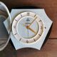 Horloge formica vintage pendule murale silencieuse "DAM electric vert noir"