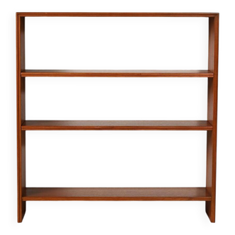 Petite bibliothèque scandinave en teck avec étagères réglables