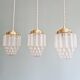 Art Deco satin glass pendant light, Skyscraper type (6 available)