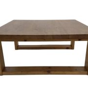 Table basse vintage en pin design minimaliste des années 1970
