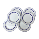 Flat plates with blue trims Quadrifoglio