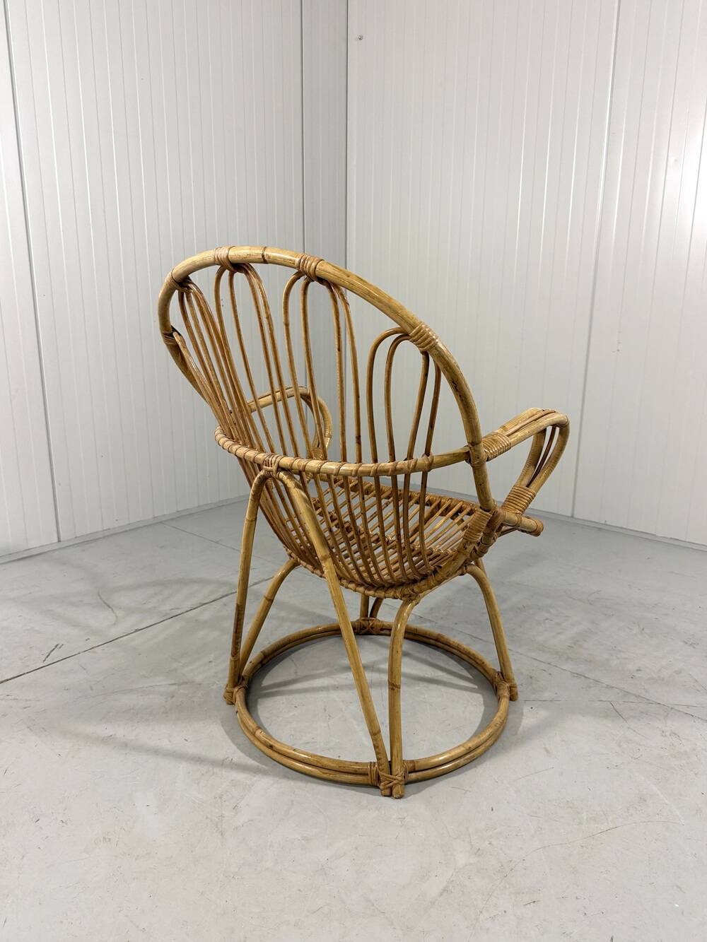 Rattan chair by Rohé Noordwolde Netherlands 1960’s