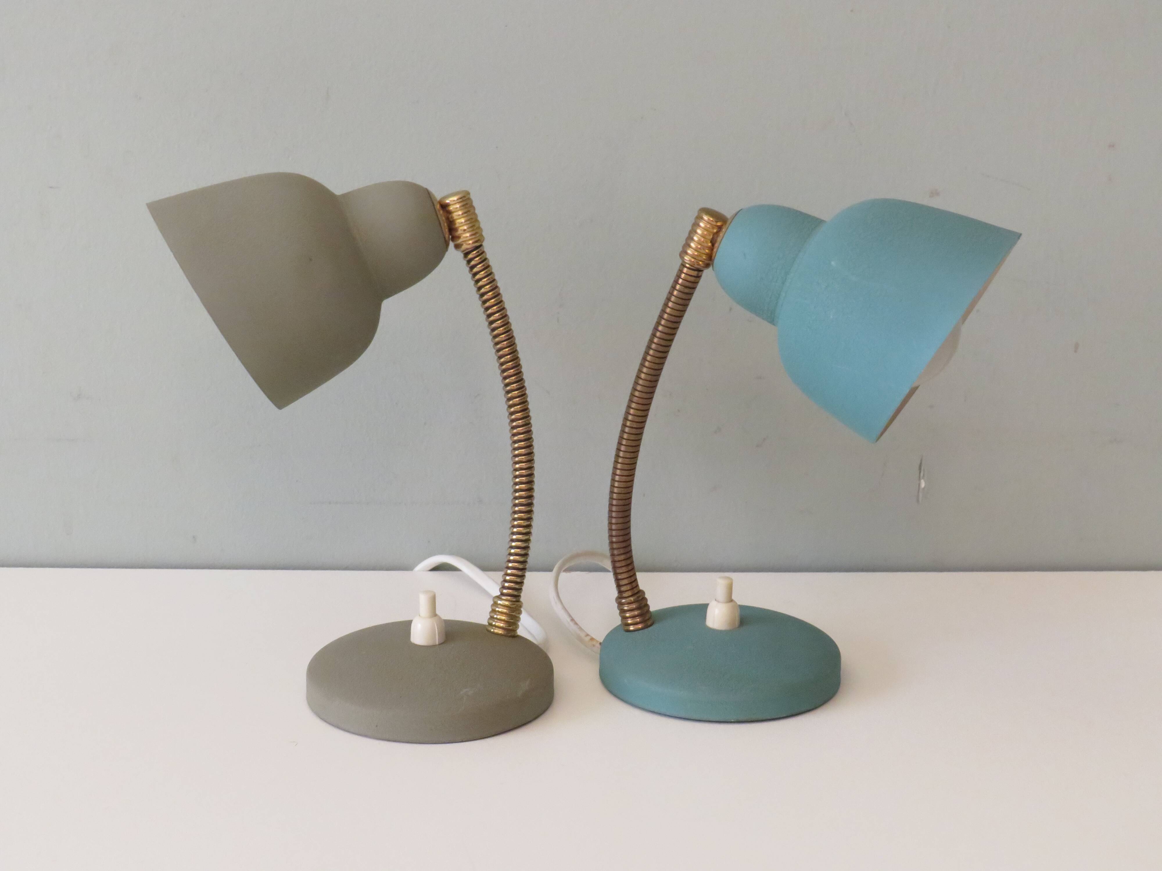 Lampes de chevet par Aluminor France 1950