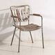Antique garden chairs with armrests (c.1920). Set of 2 pieces #23