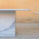 Series of 3 vintage marble coffee tables