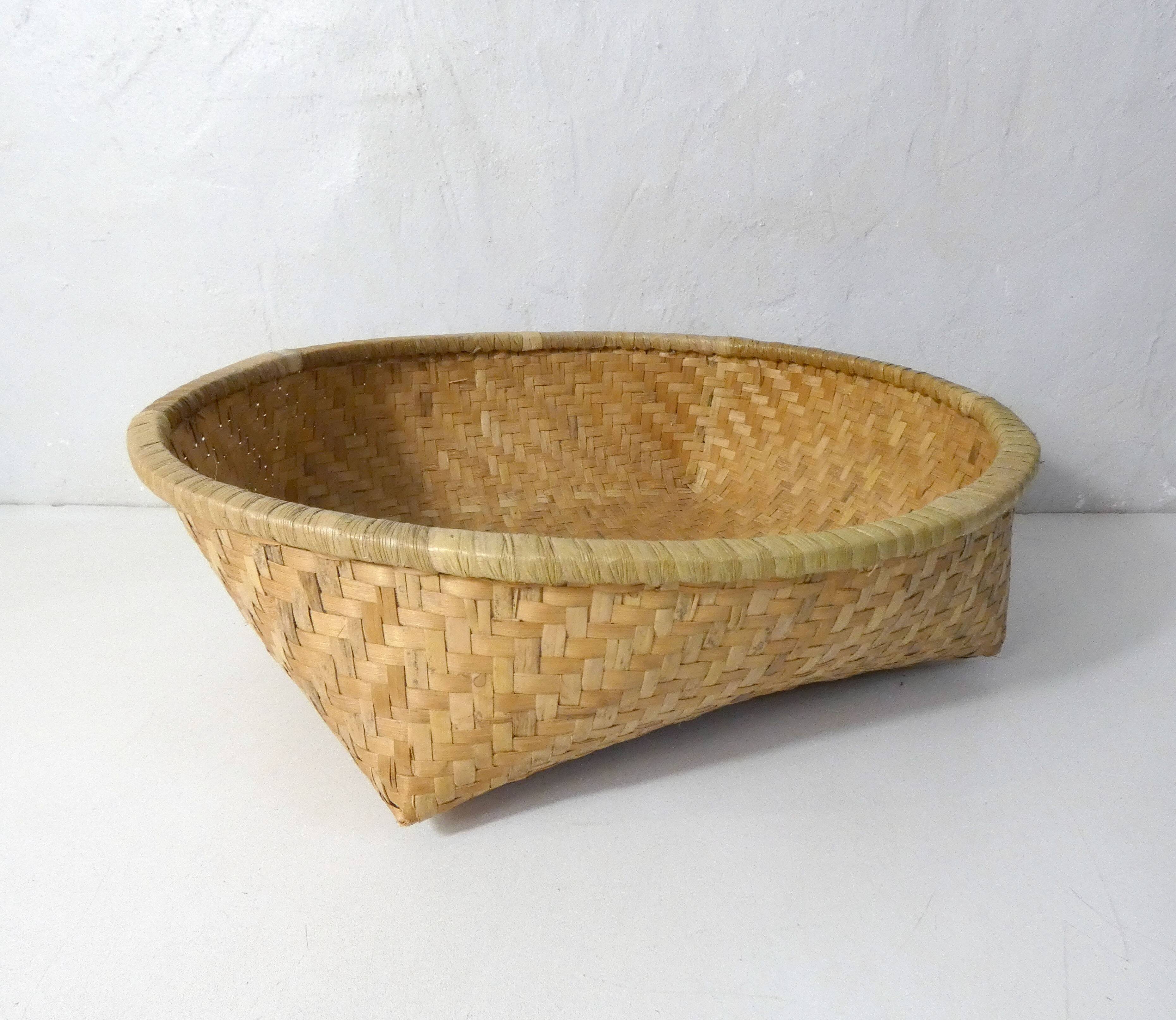 Ethnic rattan and bamboo basketwork