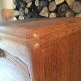 Light oak curtain binder