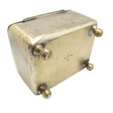 Sugar bowl, neoclassicism, silver-plated brass, Fraget, Poland, 19th century