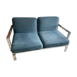 Canapé vintage moderniste base chrome