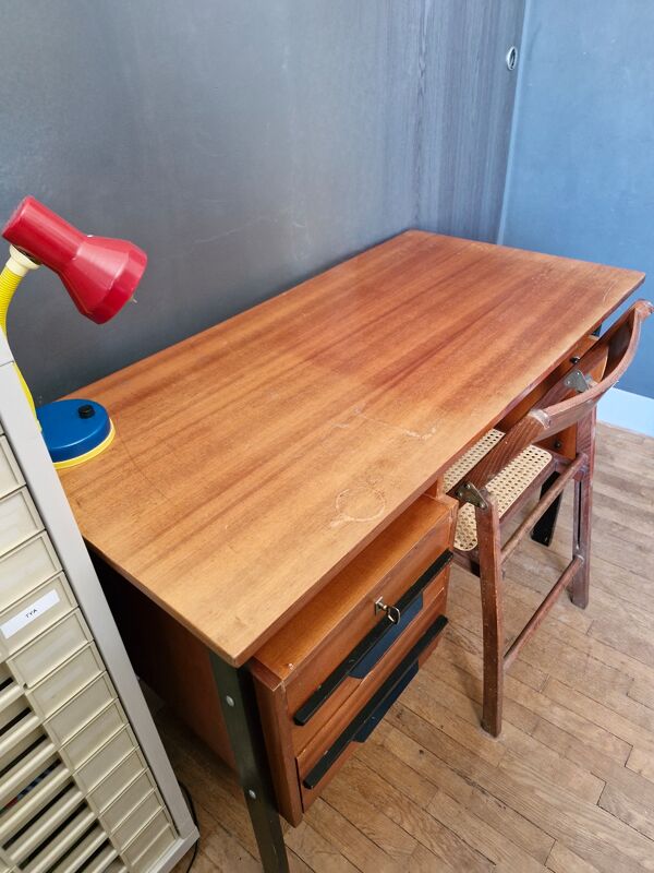 Bureau moderniste teck 1950,60
