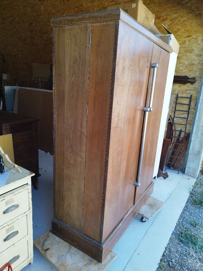 Dressing anglais armoire officier compactom art déco Selency