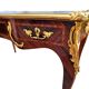 Marquetry and gilded bronze desk signed rinck in paris