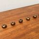 Brutalist Mid-Century Candle Holder in Bronze, 1960s, set of 6
