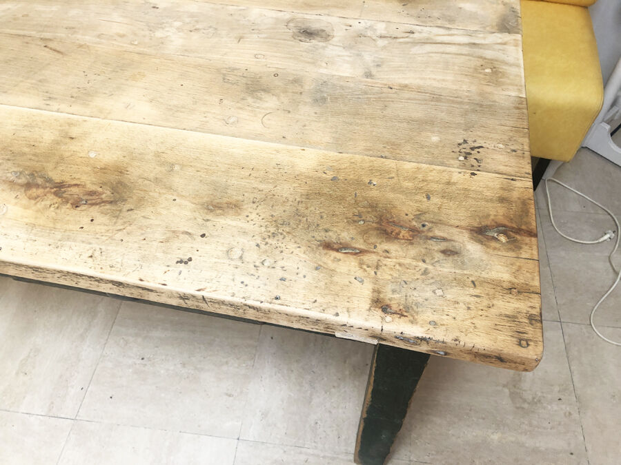 Old raw farm table, 1950