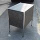 Industrial-style sideboard circa 1960 in polished steel and matte varnish