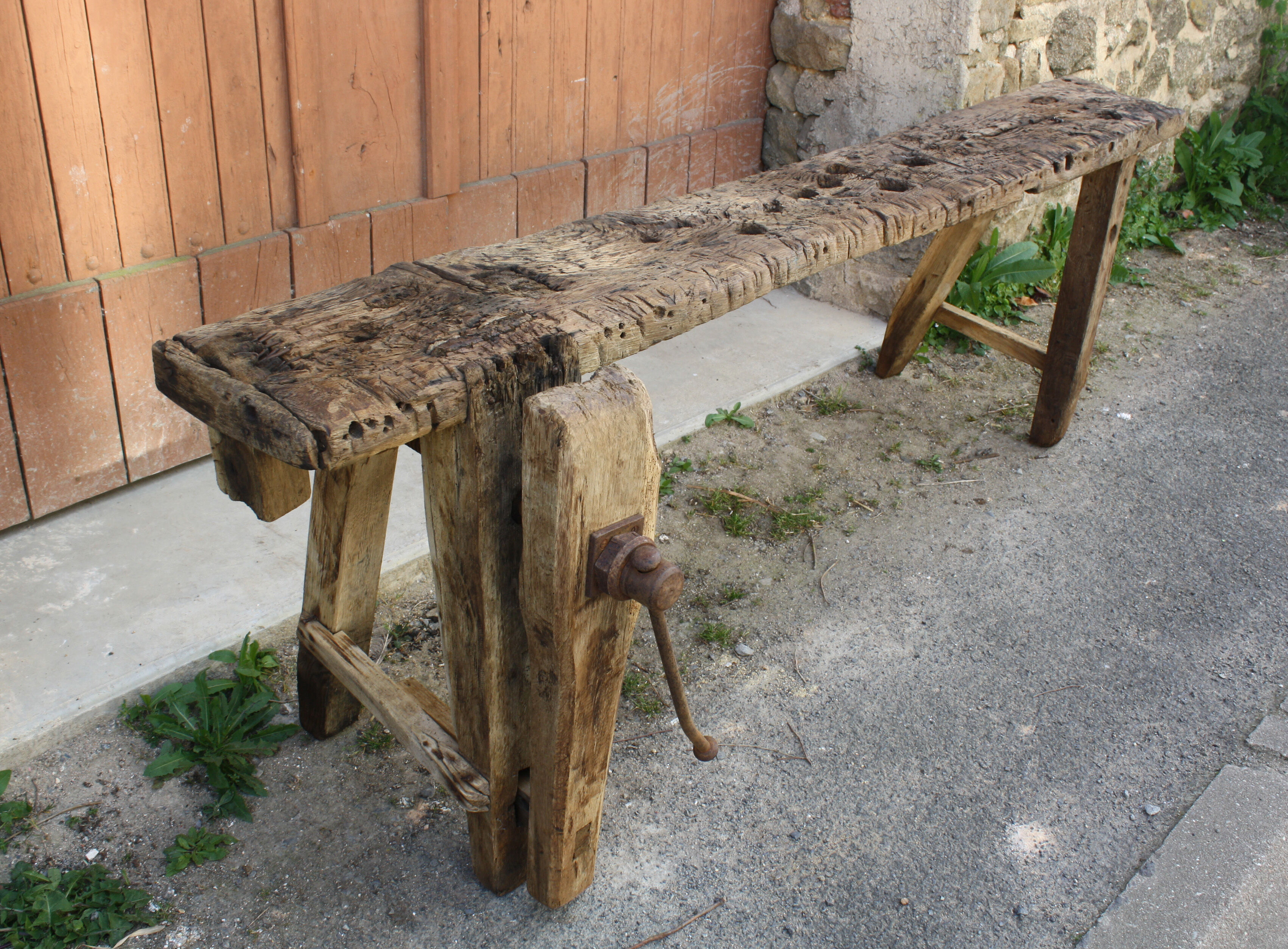 Etabli de menuisier en bois