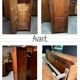 Armoire bonnetière en chêne massif restaurée