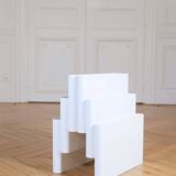 Magazine rack by Giotto Stoppino for Kartell white 4675, Italy 1970.
