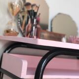 Old school desk restored pink