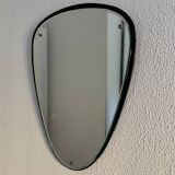 Vintage mirror 1960 asymmetrical rearview mirror - 55 x 38 cm
