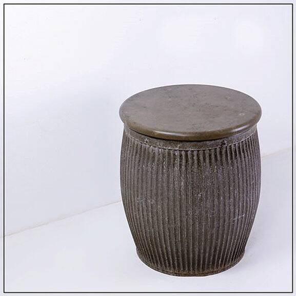Vintage "Dolly Tub" Rival Side Table - Polished stone top - Circa 1930