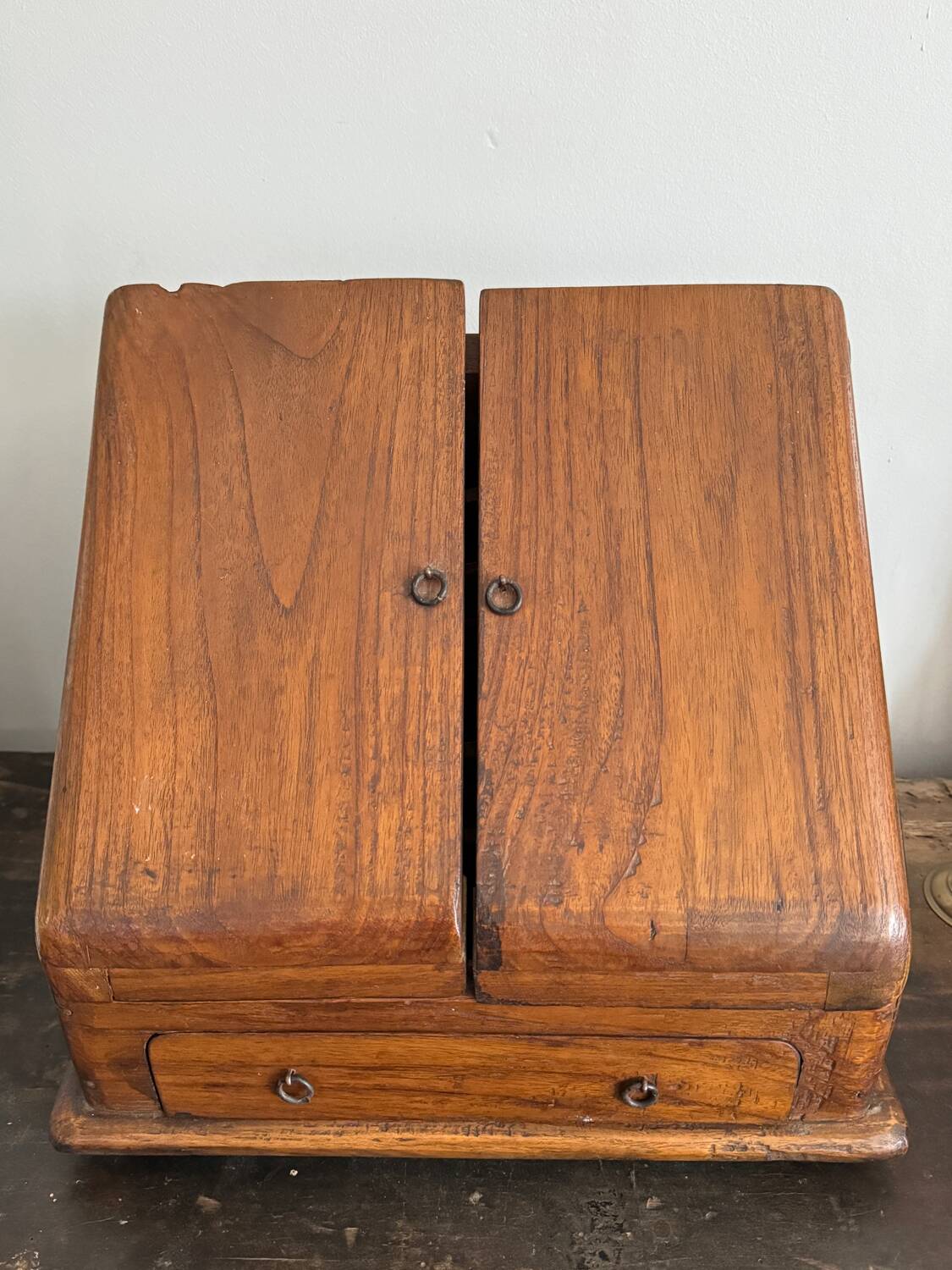 Small wooden storage unit