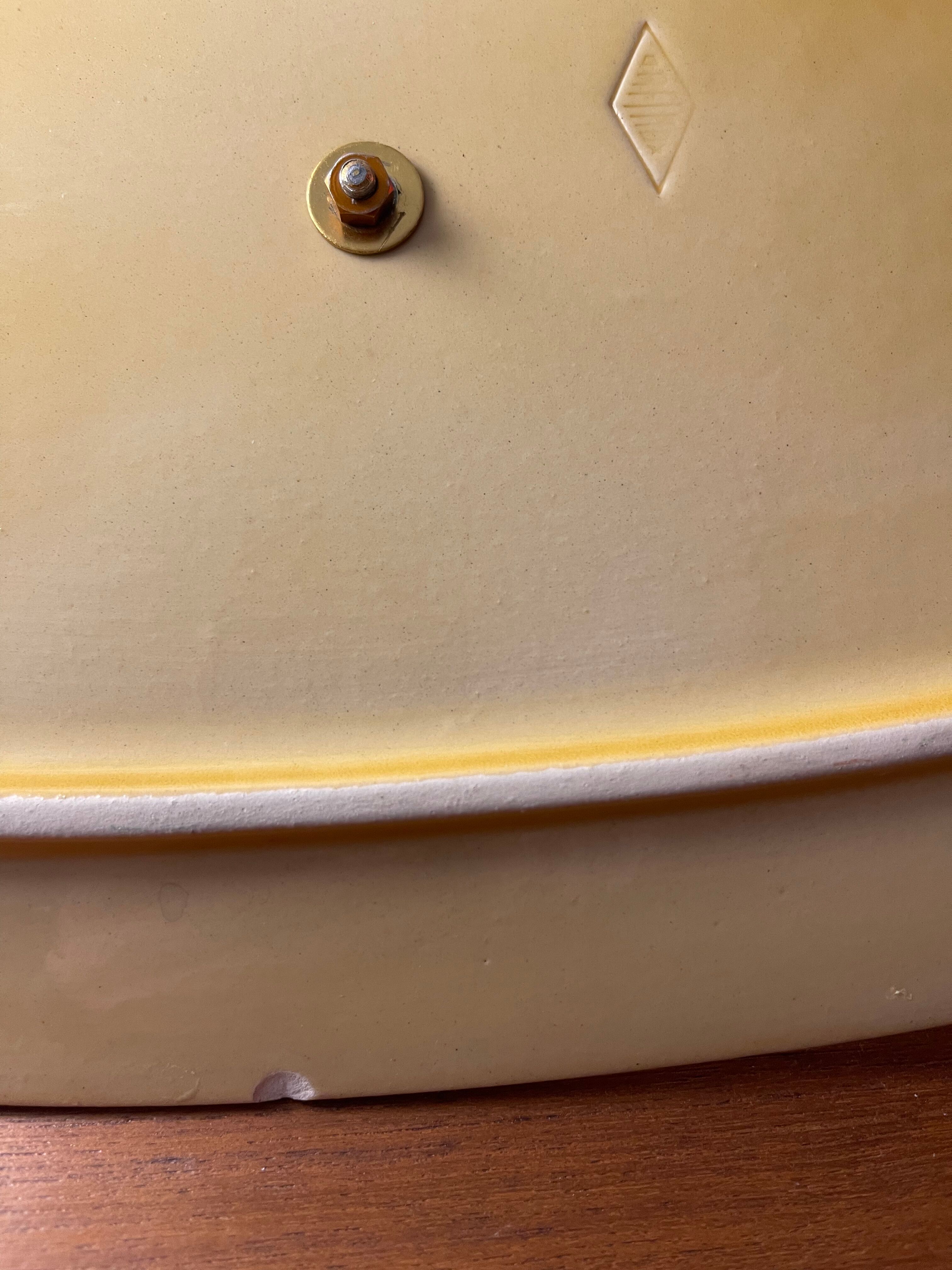 Cheese platter Vallauris bull decoration