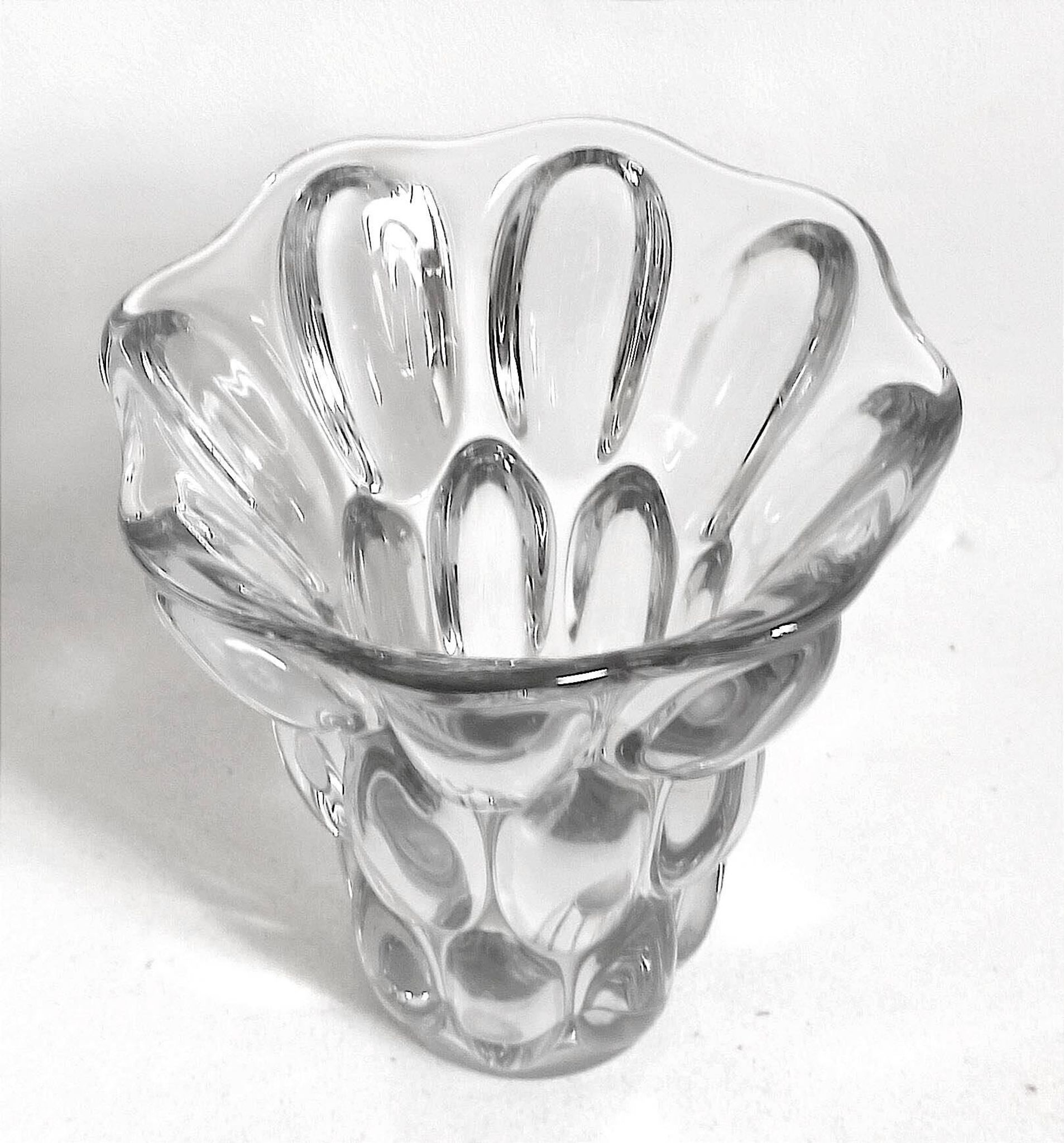 PIerre D'Avesn crystal honeycomb vase Height 20.7 cm