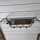 Vintage coat rack with pivoting mirror from the 60s