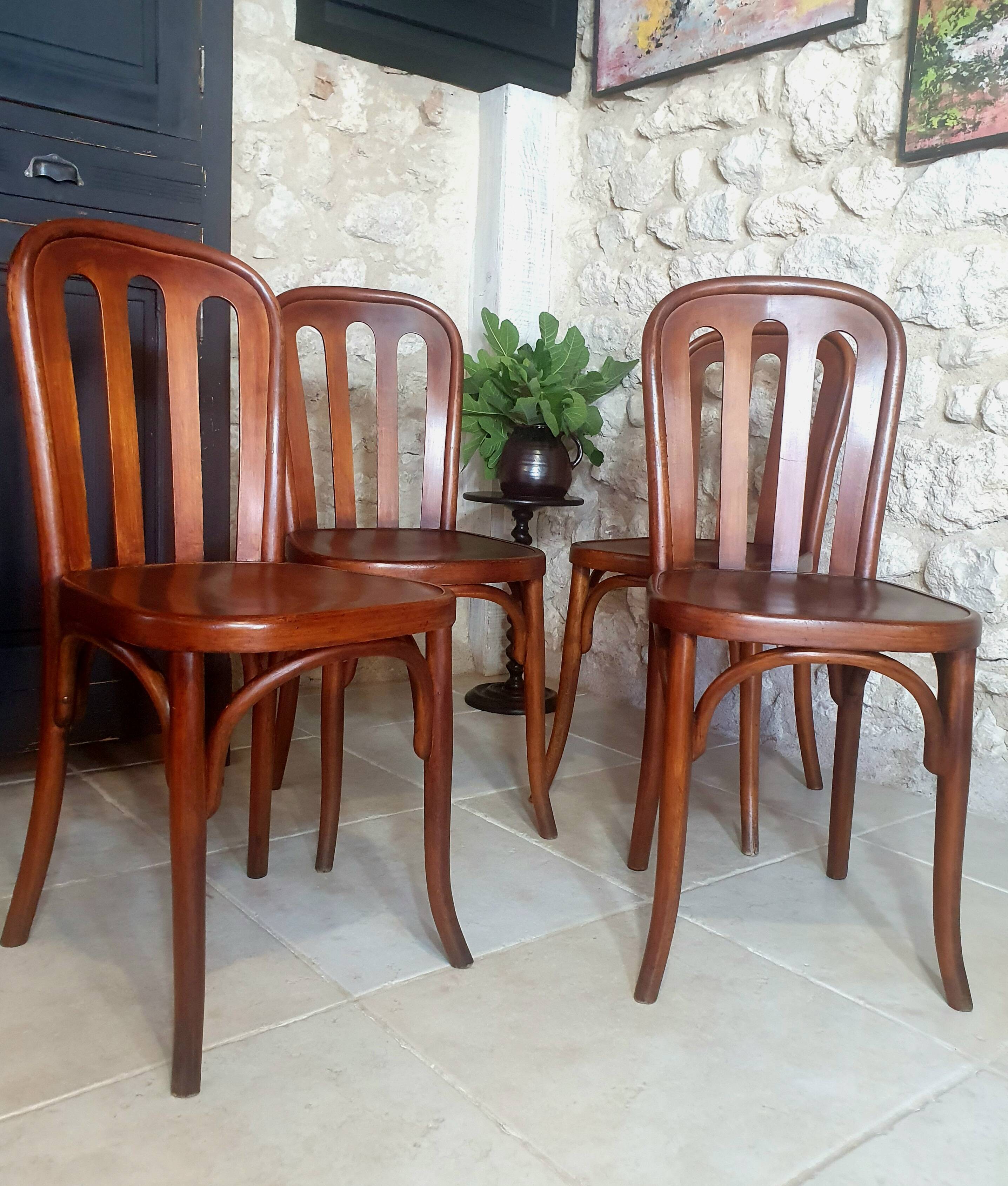 Lot de 4 chaises Bistrot Fischel