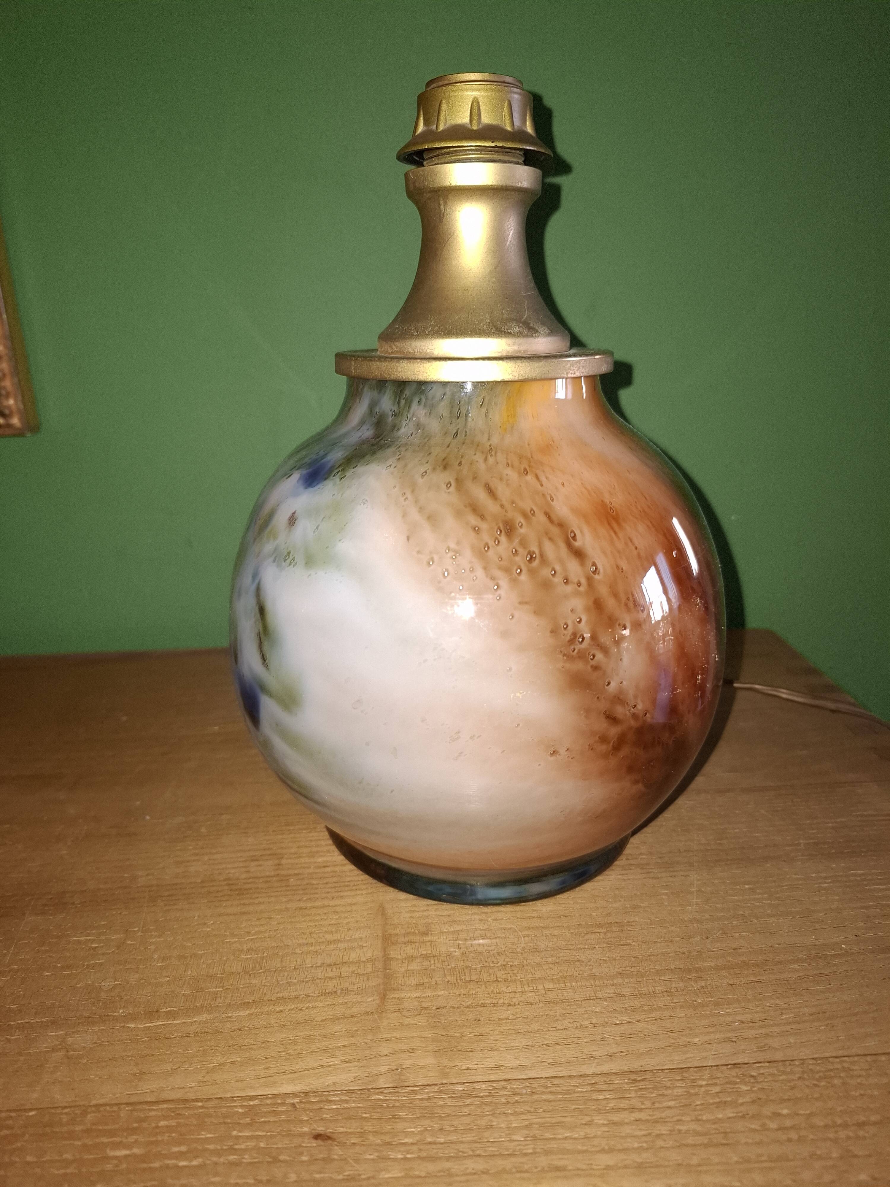 Murano blown glass lamp base