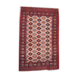 Boukhara-pakistan wool carpet adorned with 5 rows of gel 150 x 92 cm